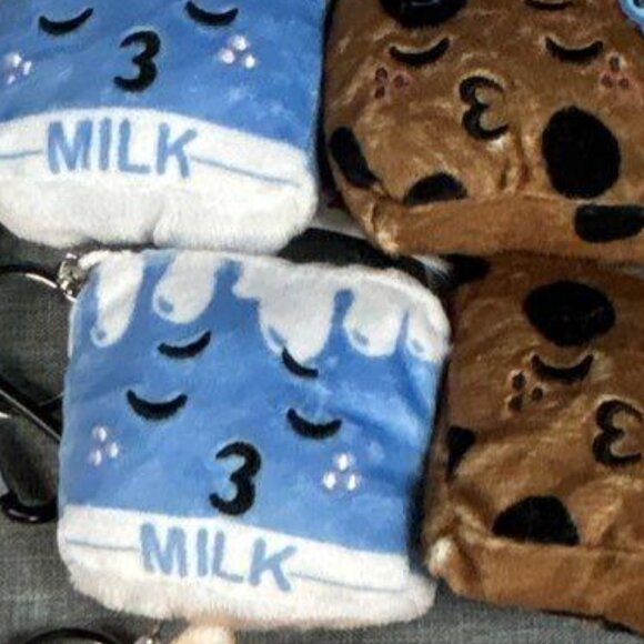 NWT Inseperables Plush Clips Milk & Cookies - Picture 4 of 5